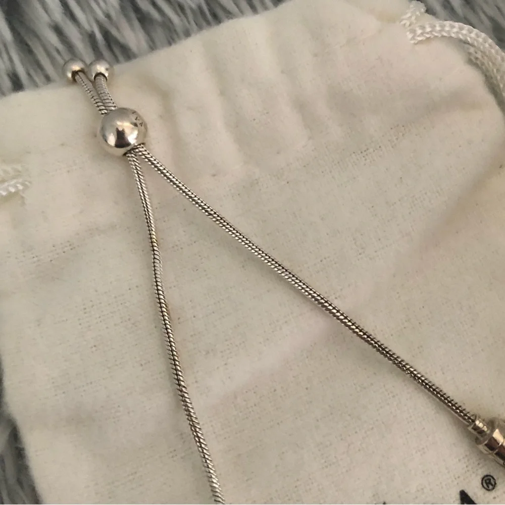 Pandora Moments Snake Chain Slider Bracelet - Picture 4 of 5